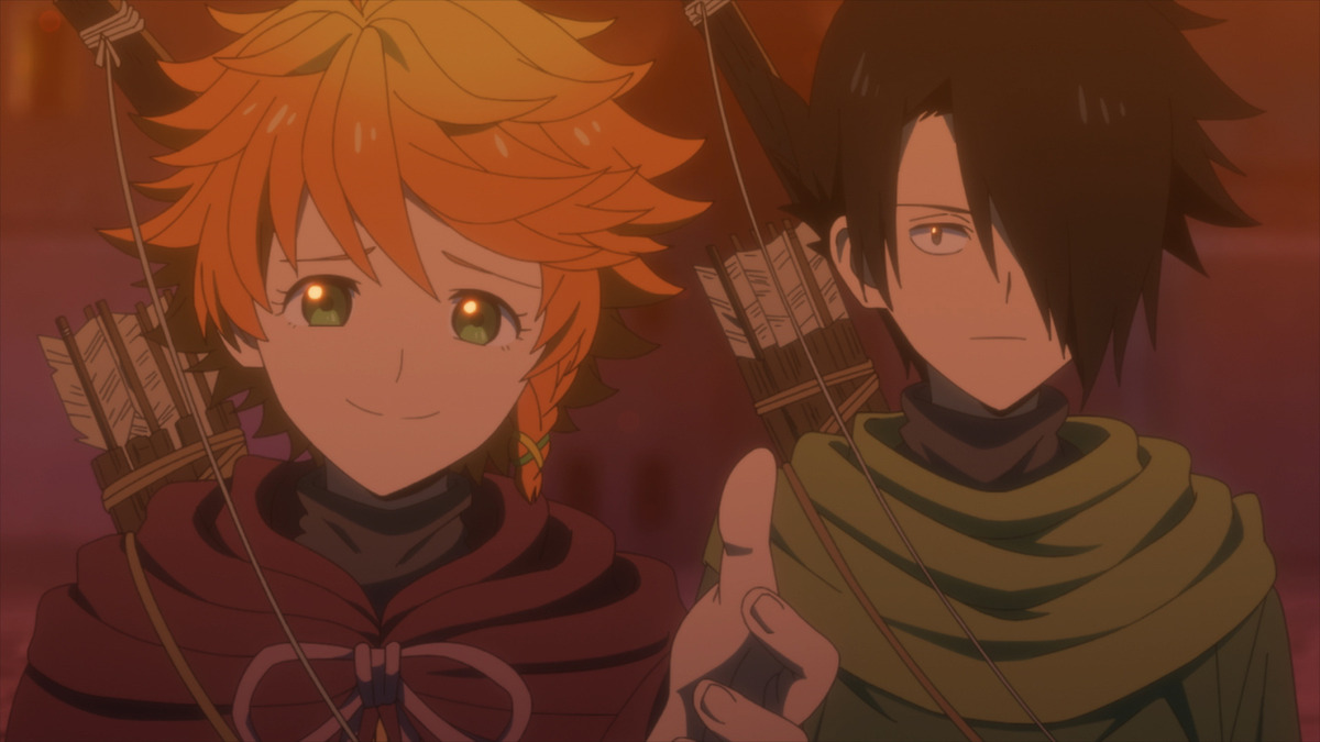 Emma desmaia! tem momentos de Ray E Emma, Anime X/ the promised neverland 2  temporada ep1. 